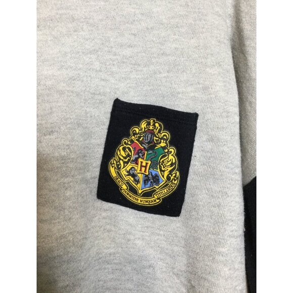 Harry Potter Hogwarts Crest Long Sleeve T-Shirt Size XL Casual Large Spell Out - Picture 2 of 6